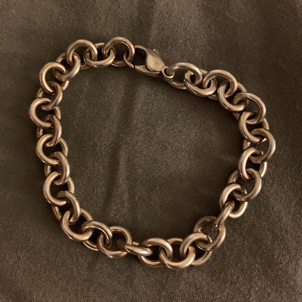 Tiffany & Co silver chain bracelet AG925.